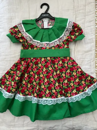 Vestido huasa china niñita talla 2 - miniatura 1