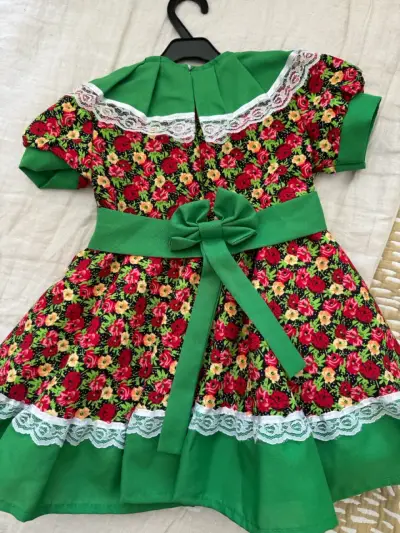 Vestido huasa china niñita talla 2 - miniatura 2