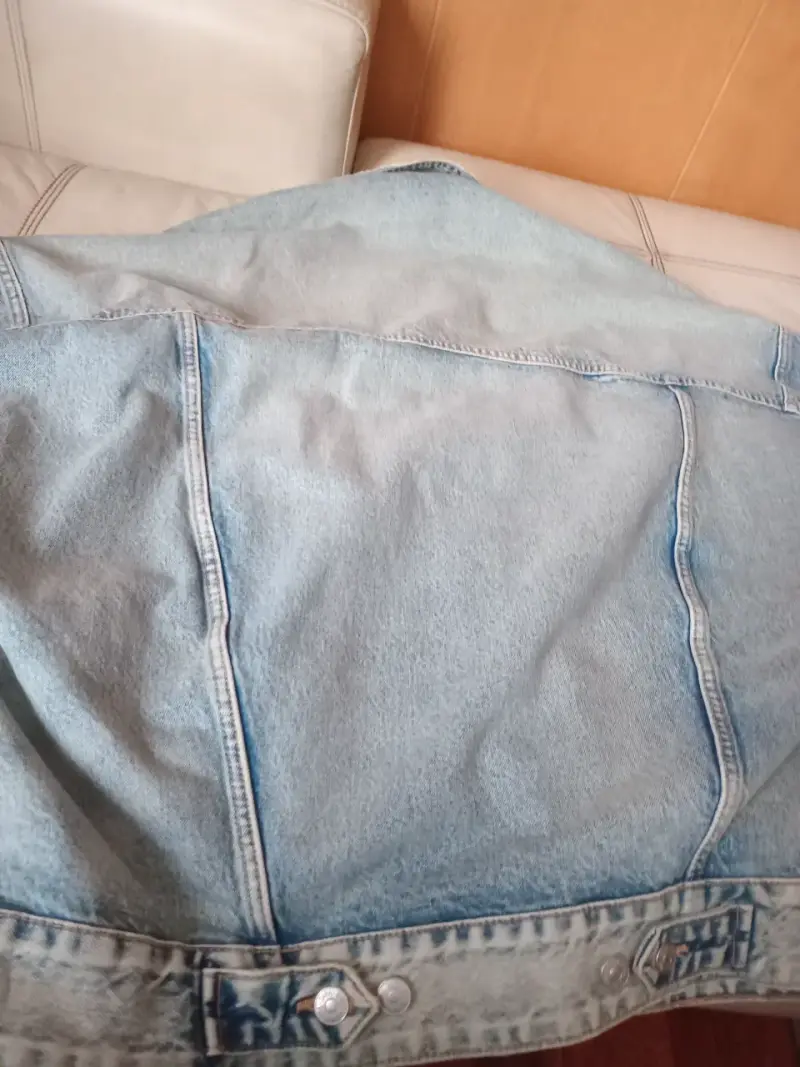 Chaqueta de mezclilla azul claro para hombre - 3