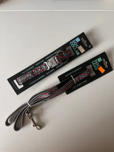 Collar y correa ajustable para perros medianos - miniatura 1
