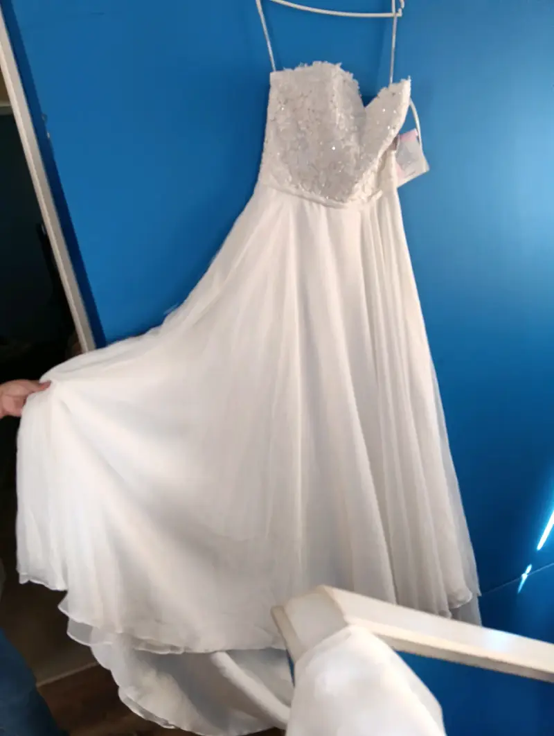 Vestido de novia La Casa Blanca marfil talla 44 - 5