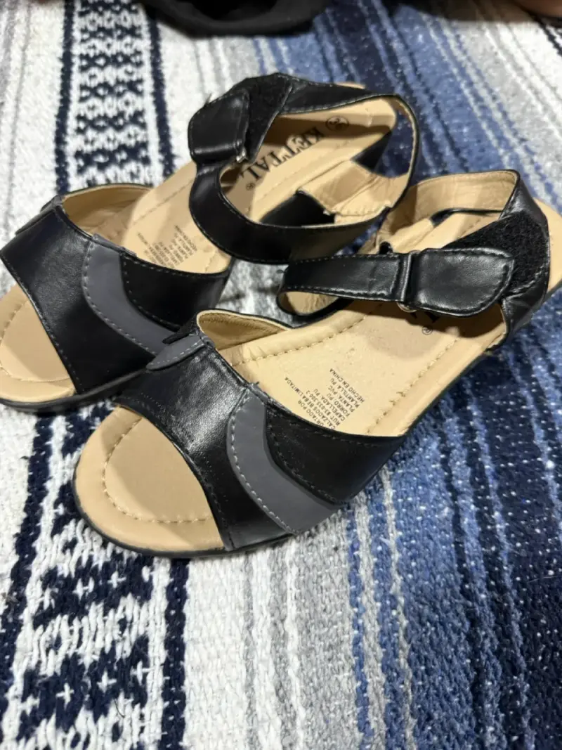 Sandalias de Cuña Negras Talla 36 - 2