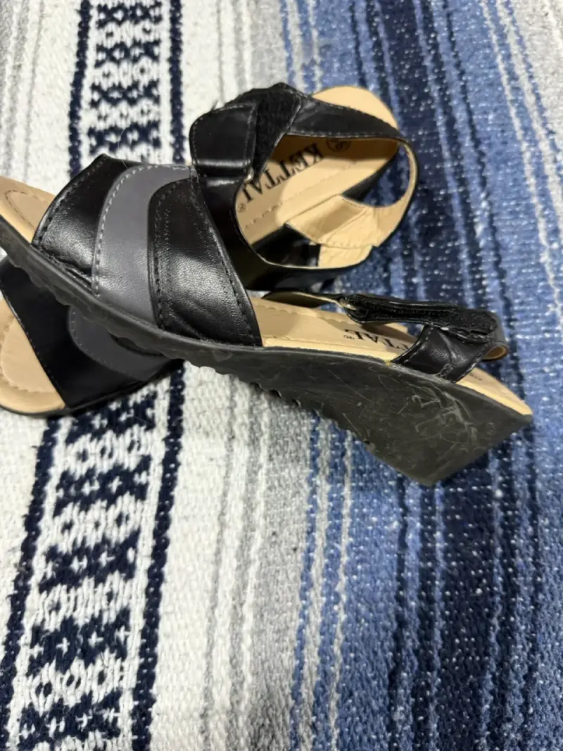 Sandalias de Cuña Negras Talla 36 - 3