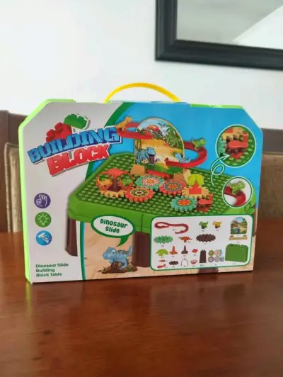 Mesa de Bloques de Construcción Dinosaurio Niños - miniatura 1