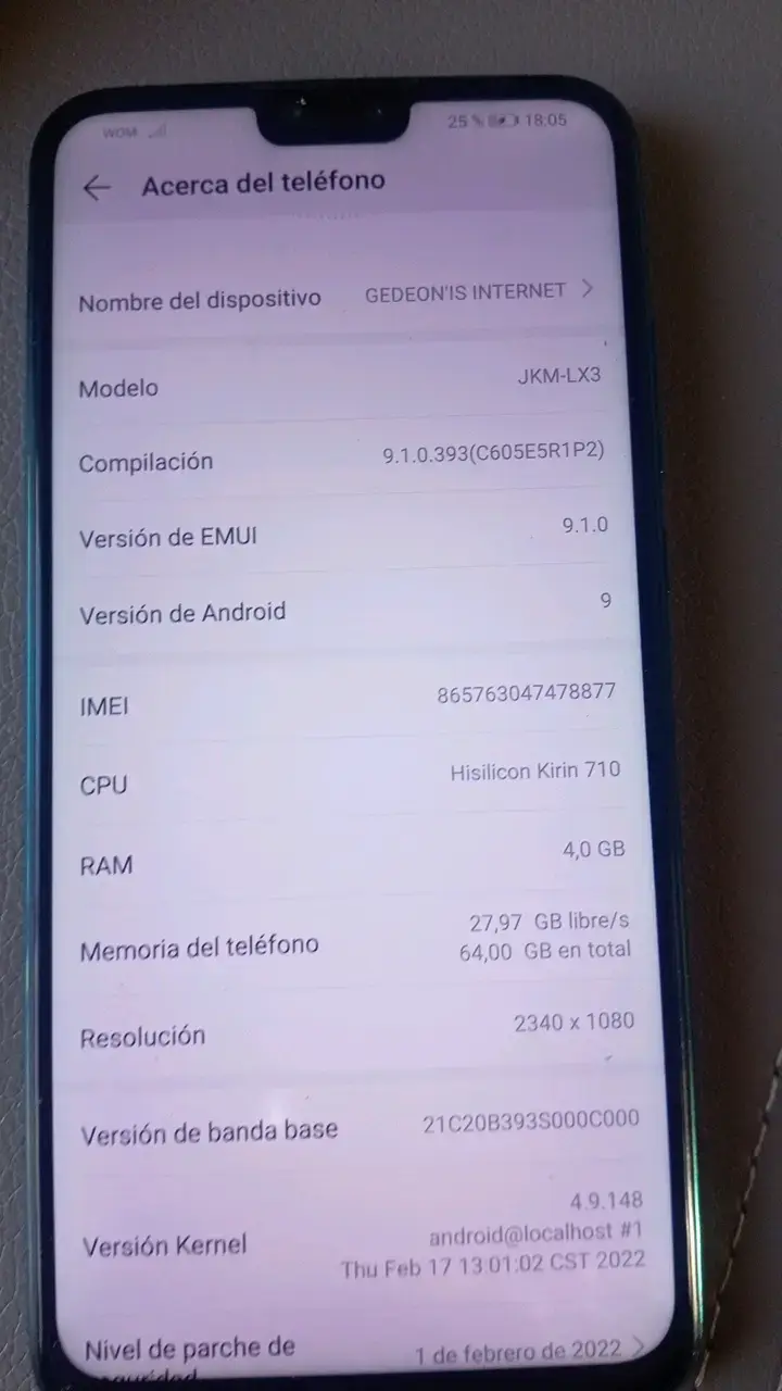 Huawei JKM-LX3 con Pantalla Grande - 3
