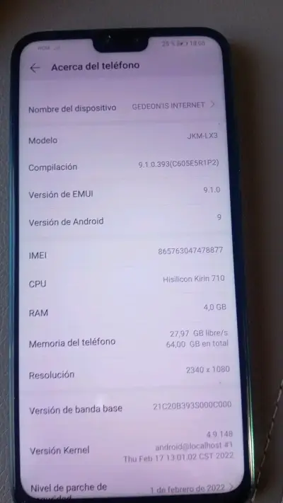Huawei JKM-LX3 con Pantalla Grande - miniatura 3