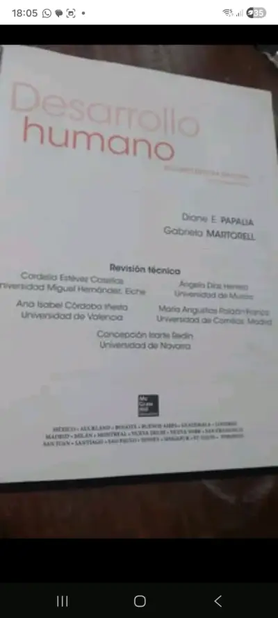 Libro Desarrollo Humano de Papalia y Martorell - miniatura 3