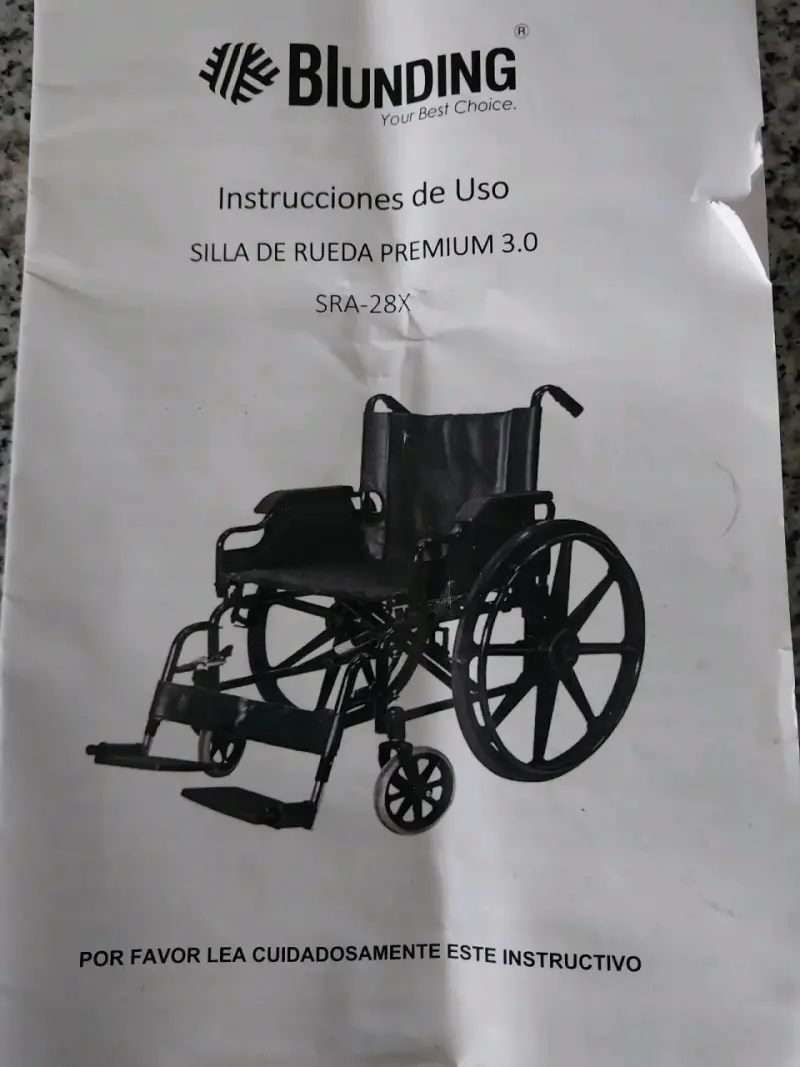 Silla de Ruedas Plegable Blunding SRA-28X - 3