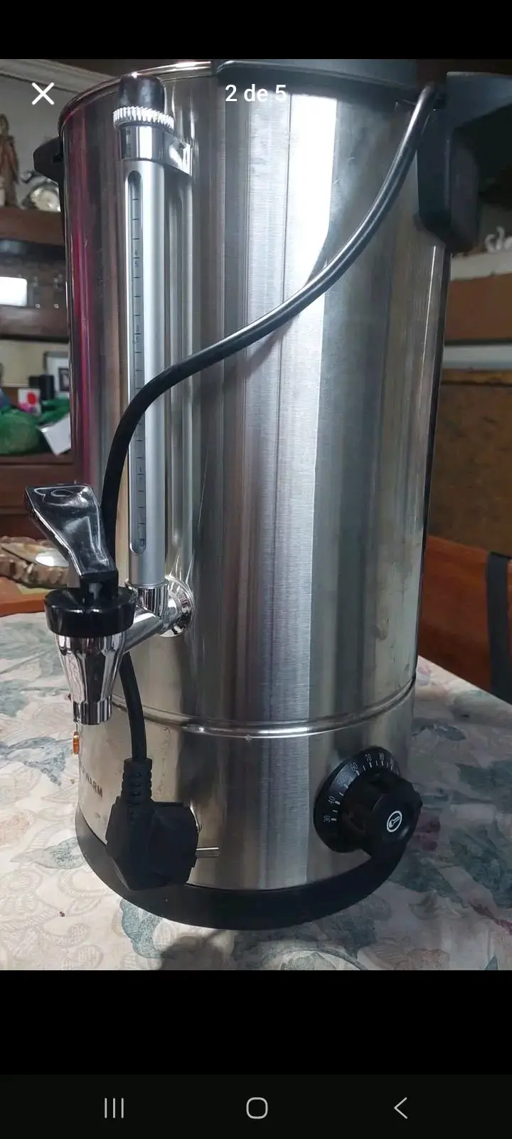 Calentador de Agua Eléctrico Boma 10L Acero Inoxidable - 3