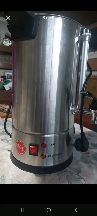 Calentador de Agua Eléctrico Boma 10L Acero Inoxidable - miniatura 4