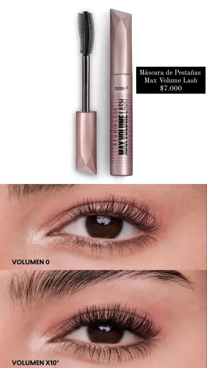 Máscara de Pestañas Cyzone Max Volume Lash