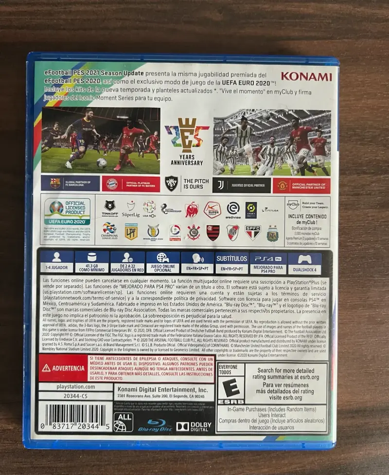 Juego PS4 eFootball PES 2021 Season Update - 2
