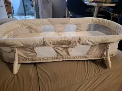 Cuna colecho portátil beige para bebé - miniatura 2