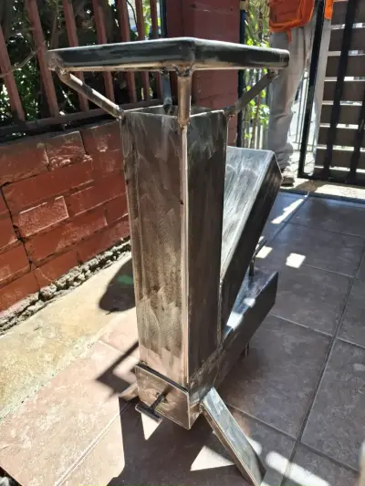 Estufa a leña de acero inoxidable para exteriores - miniatura 1