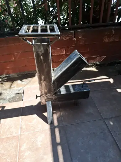 Estufa a leña de acero inoxidable para exteriores - miniatura 2