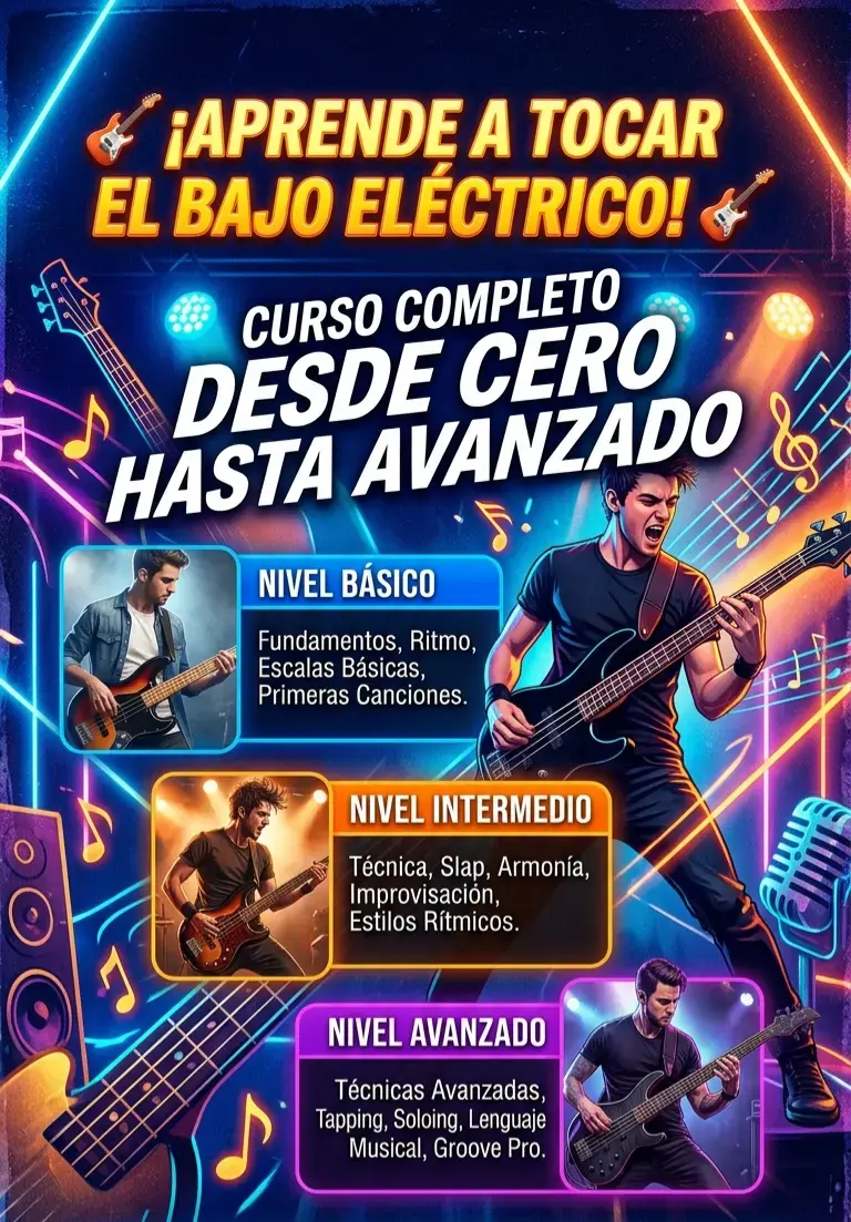 Curso Completo de Bajo Eléctrico desde Cero