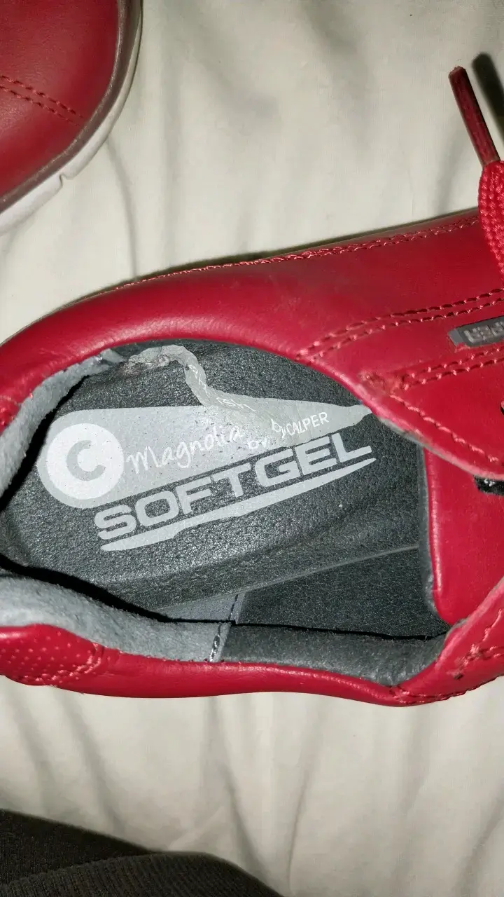 Zapatillas rojas de cuero Calper Softgel - 2
