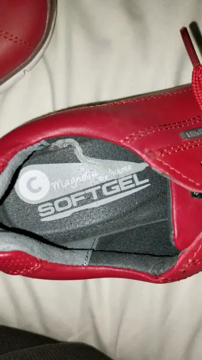 Zapatillas rojas de cuero Calper Softgel - miniatura 2