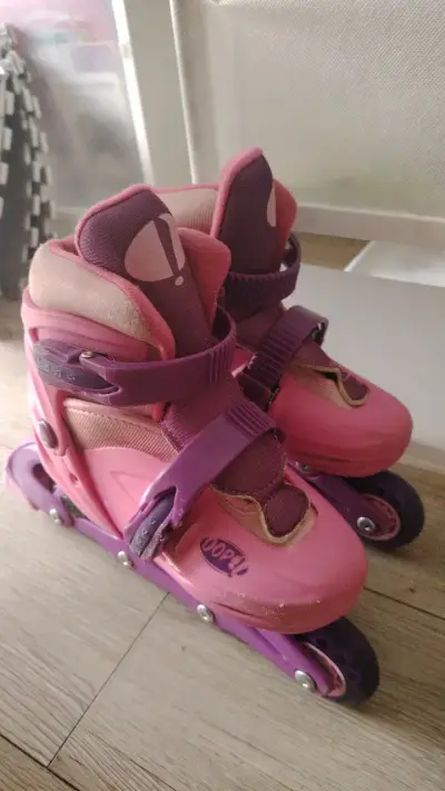 Patines en línea para niña  con proteccion y casco - miniatura 1