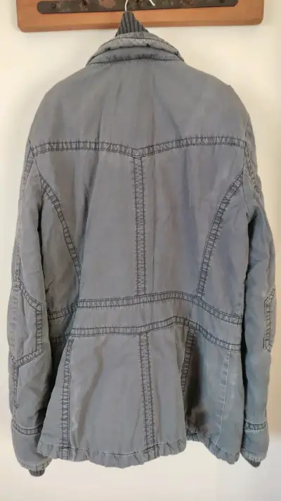 Chaqueta azul grisaseo marca EDC talla S - miniatura 2