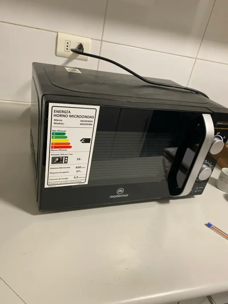 Microondas Mademsa MN20FBM 20L Negro - 6