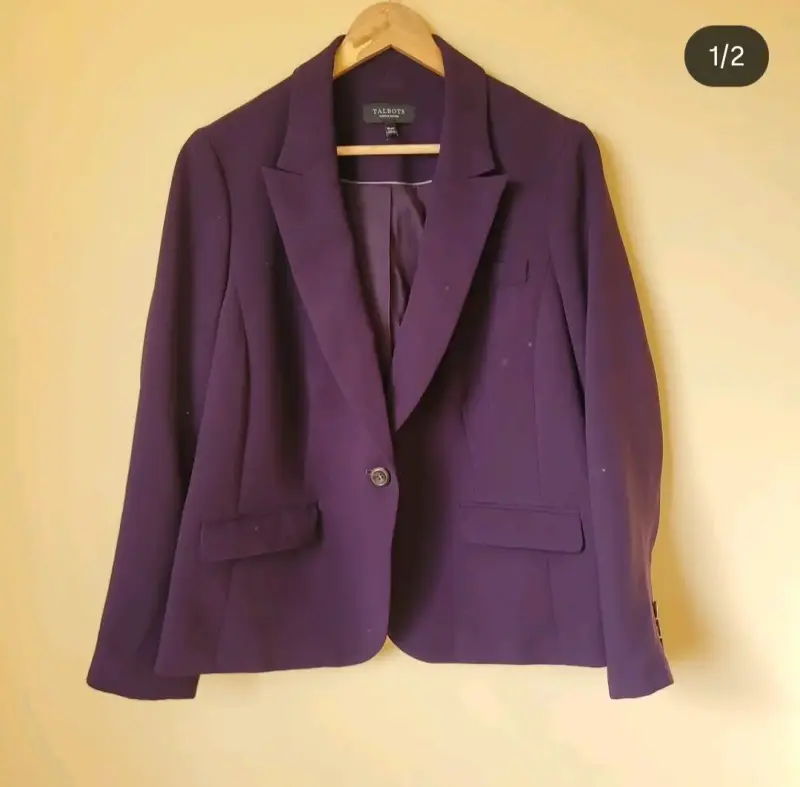 Blazer morado para mujer Talbots