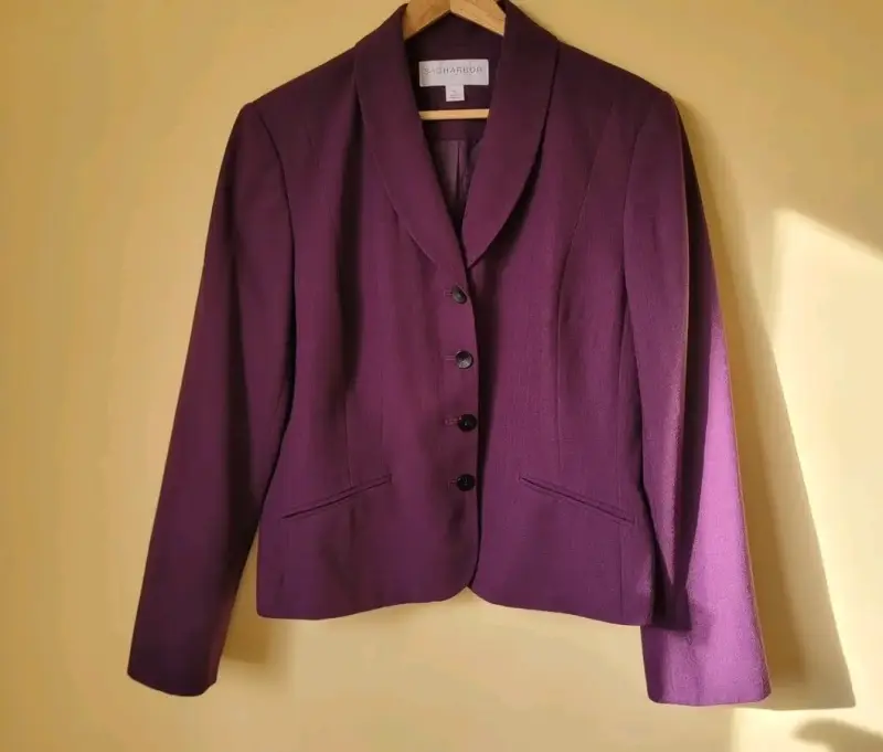 Blazer morado elegante para mujer Sag Harbor