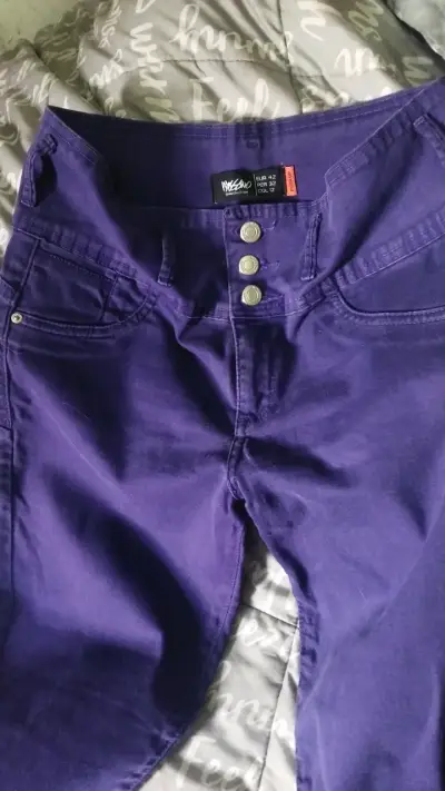 Pantalones morados de mujer Moschino - miniatura 1
