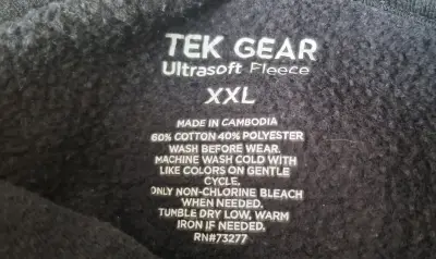 Polerón con capucha Tek Gear Ultrasoft Fleece XXL - miniatura 2