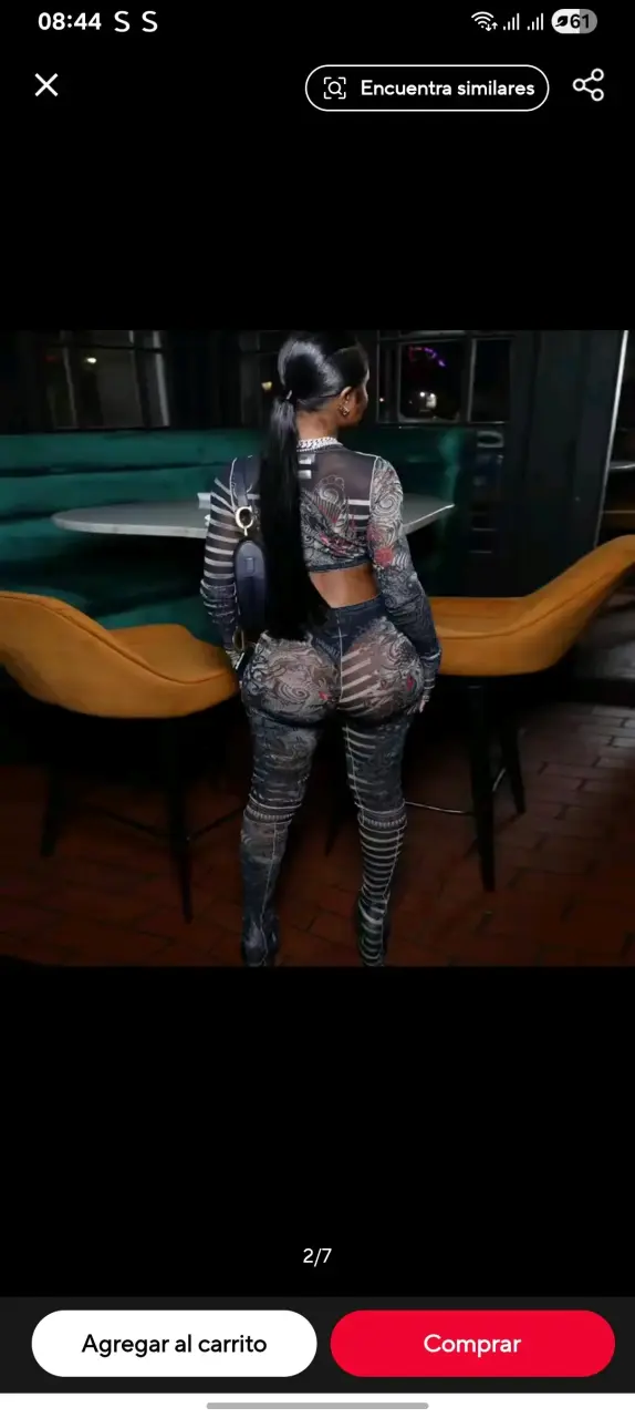 Conjunto de dos piezas estampado para mujer - 2