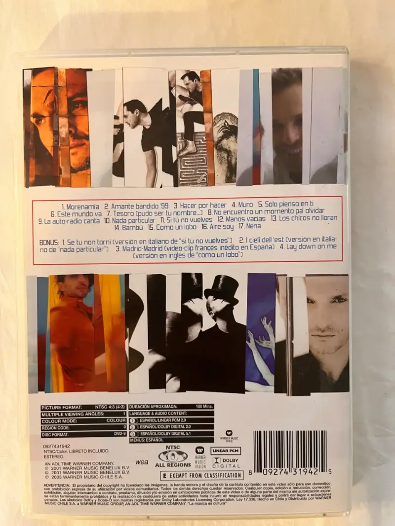 DVD Los Videos Miguel Bosé - 2