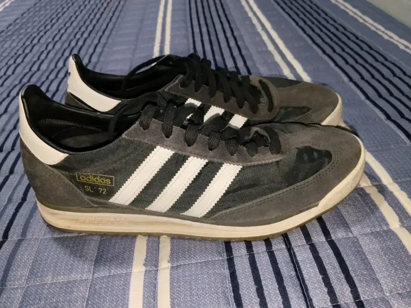 Zapatillas Adidas SL 72 negras y blancas - 2