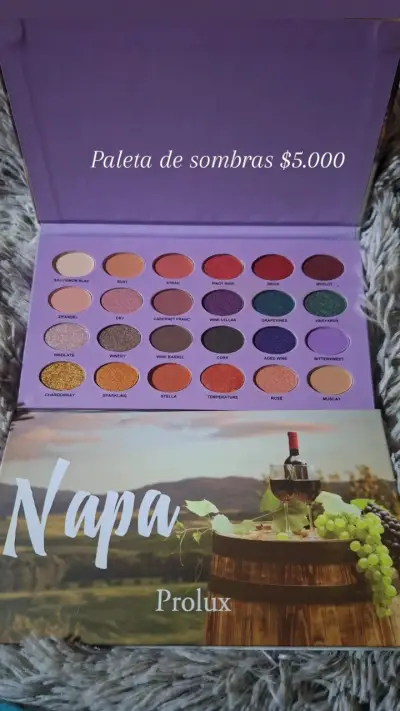 Paleta de sombras Prolux Napa colores variados - miniatura 1