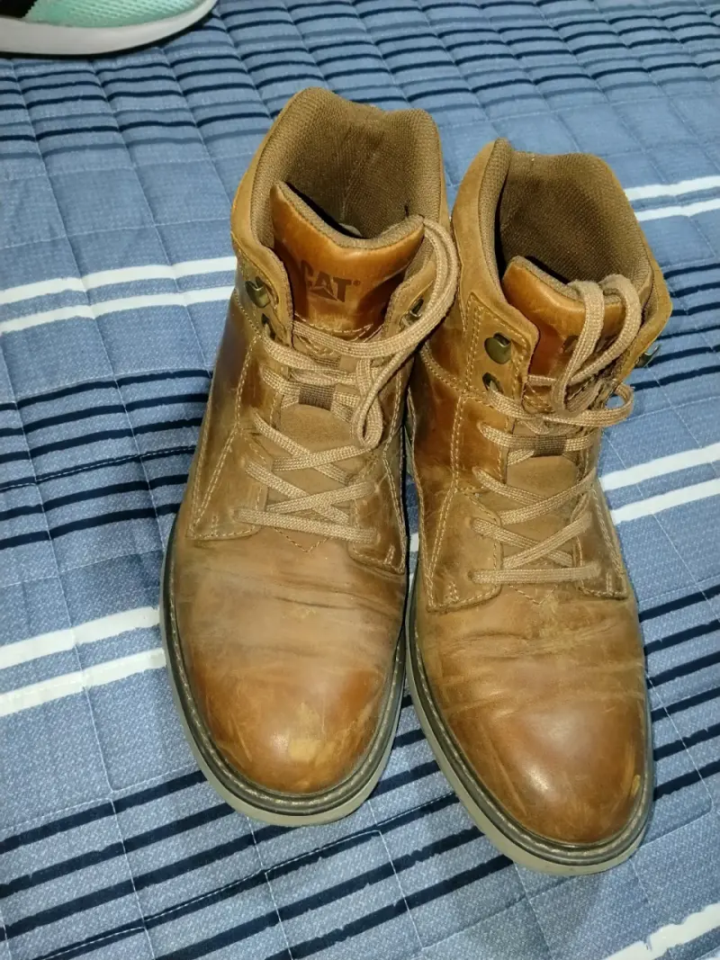 Botas de cuero marrón Caterpillar para hombre - 2