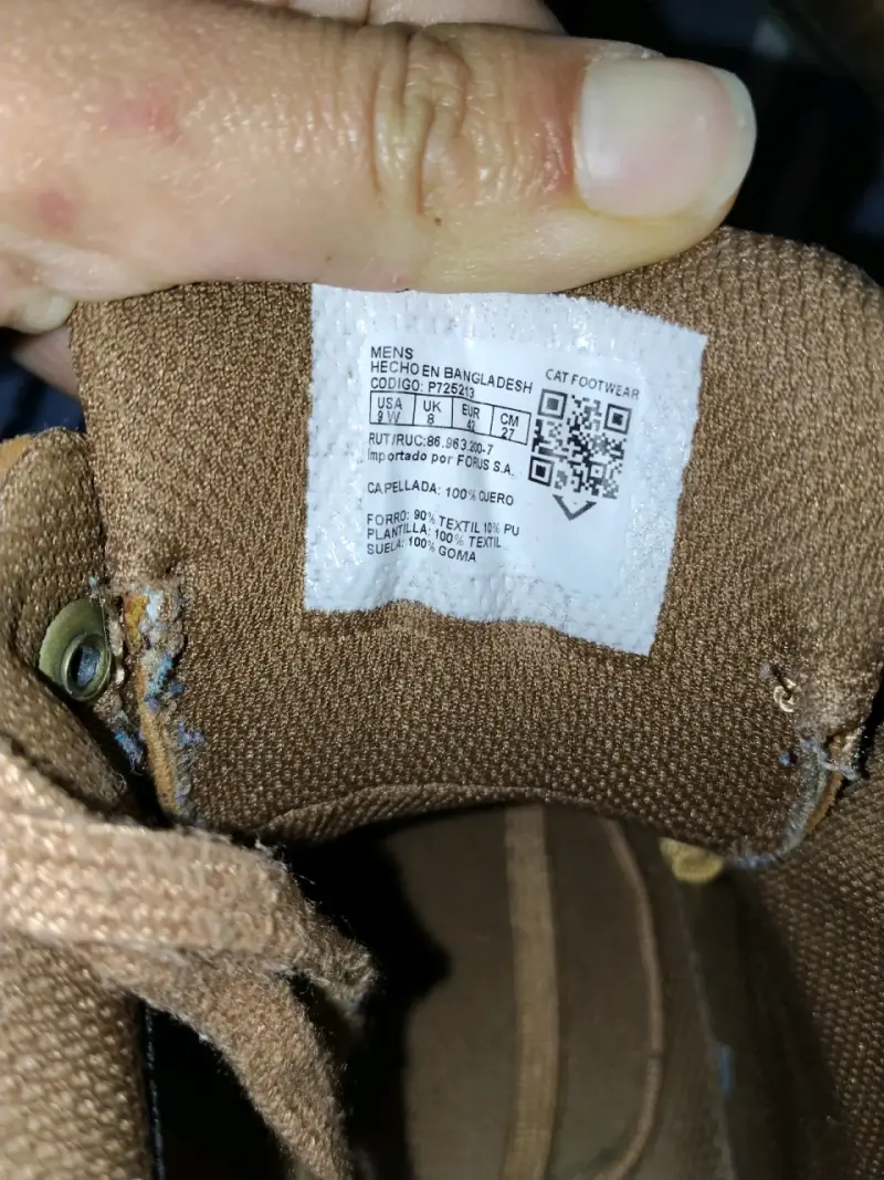Botas de cuero marrón Caterpillar para hombre - 3