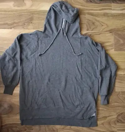 Polerón americano con capucha gris unisex - miniatura 1