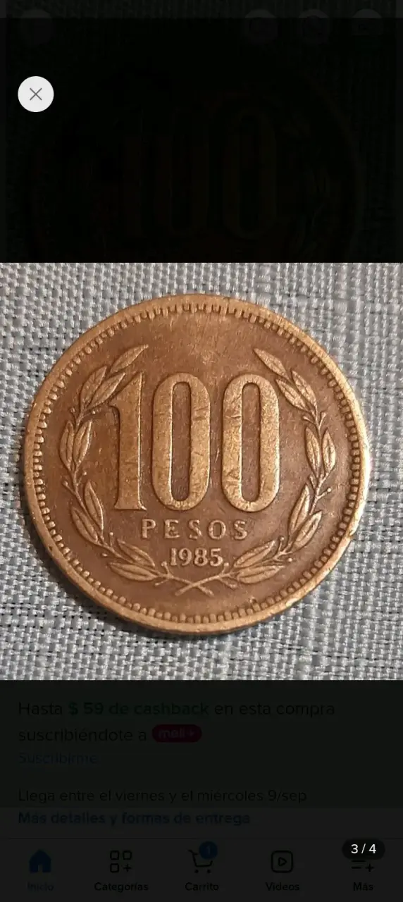 Moneda de 100 pesos chilenos de 1985 - 4