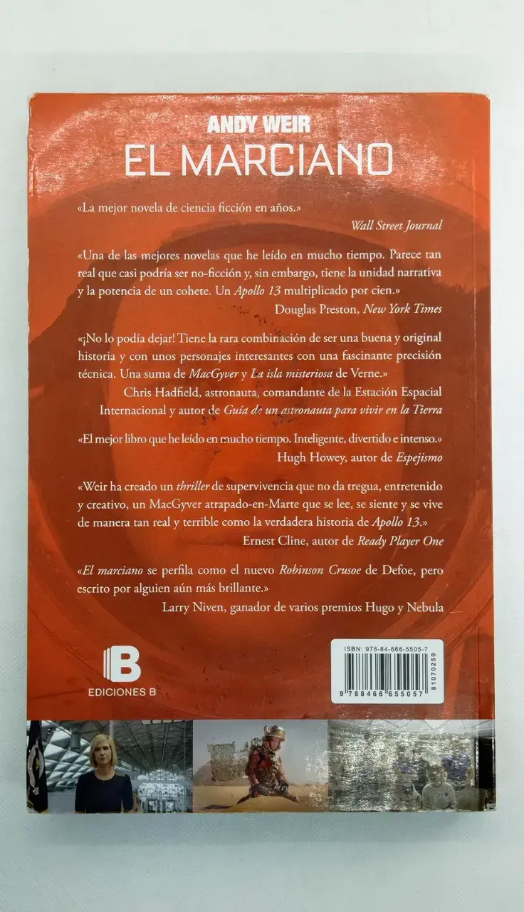 Libro El Marciano de Andy Weir en español - 4
