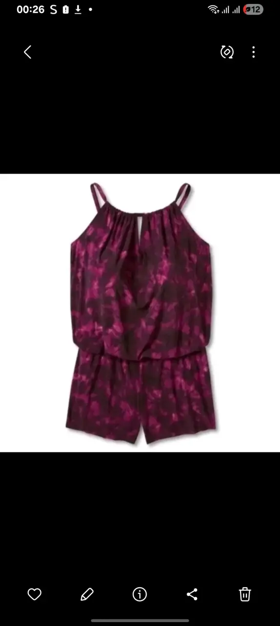 Enterito corto estampado morado para mujer - 2