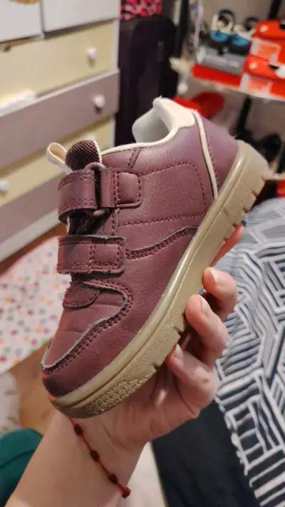 Zapatos de niño Colloky burdeos con velcro - miniatura 3