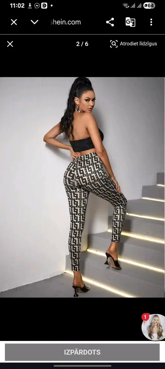 Conjunto de Top y Leggings Estampados para Mujer - 3