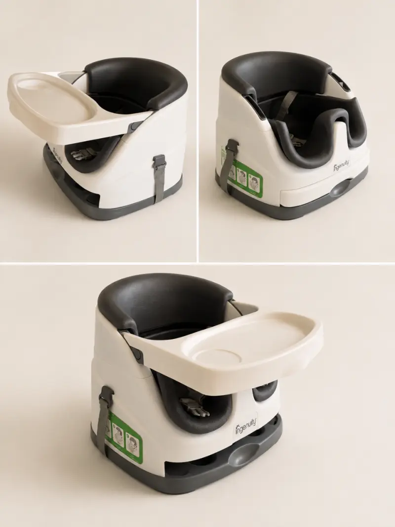 Silla Booster 2 en 1 Ingenuity Slate Gris - 1