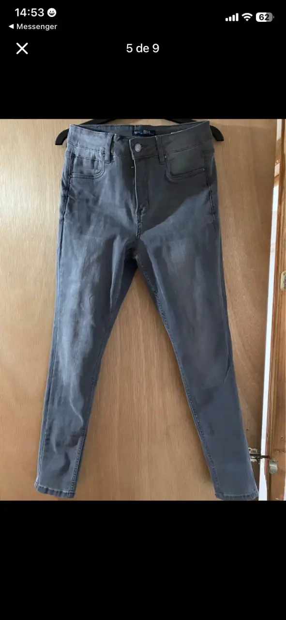 Jeans skinny azul para mujer - 3