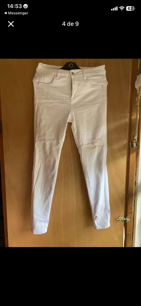 Jeans skinny azul para mujer - 4