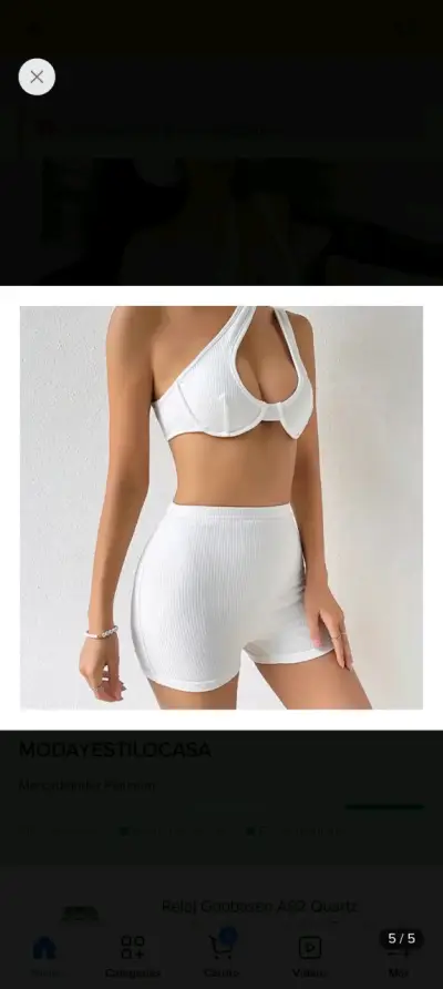 Conjunto deportivo blanco para mujer - miniatura 1