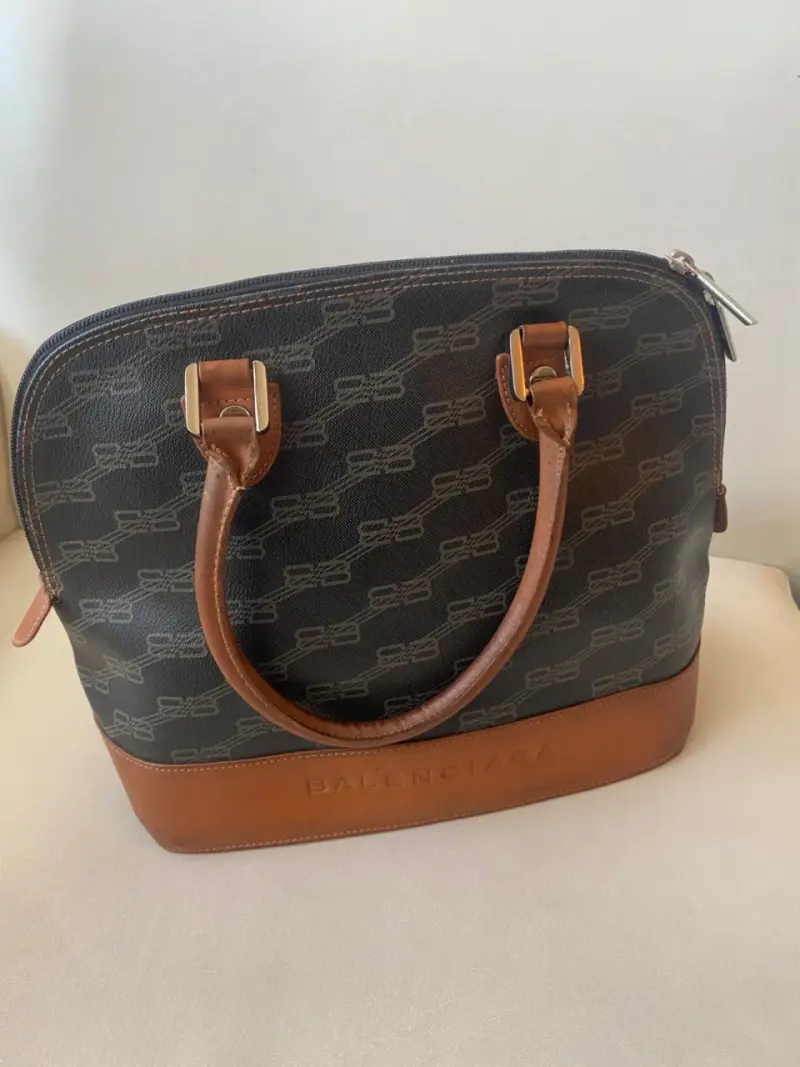 Bolso de mano Balenciaga en cuero y lona - 2