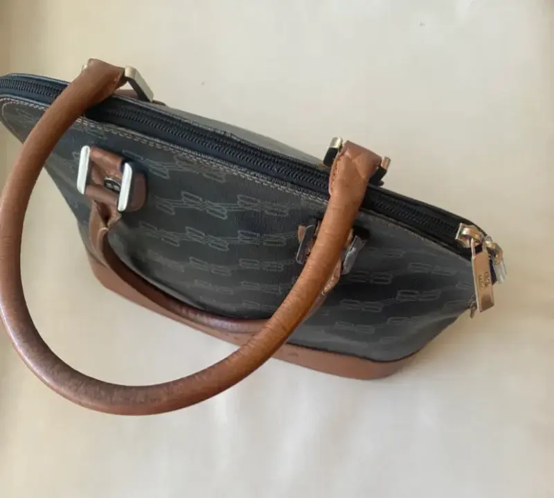 Bolso de mano Balenciaga en cuero y lona - 3