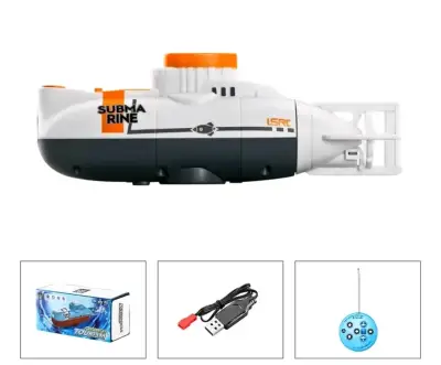 Submarino RC con Control Remoto y Cargador USB - miniatura 2