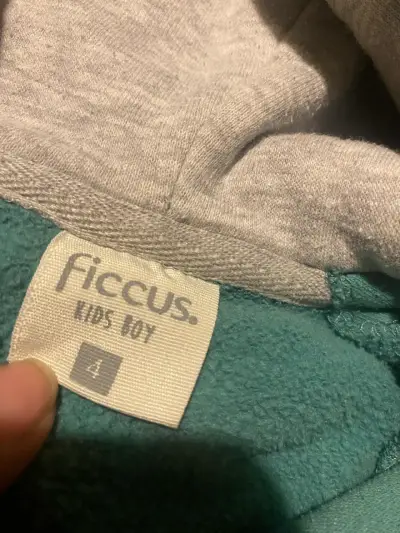 Chaqueta verde con capucha para niño Ficcus - miniatura 2
