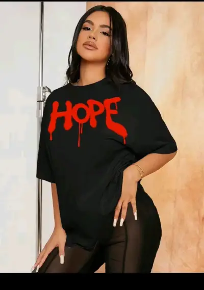 Conjunto negra con estampado 'Hope' para mujer - miniatura 4